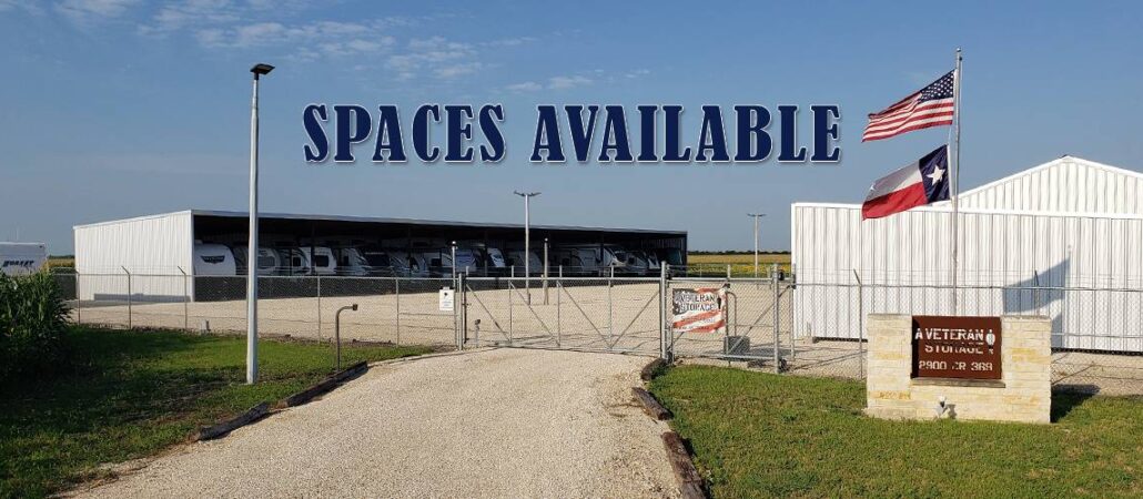 A Veteran Storage spaces now available